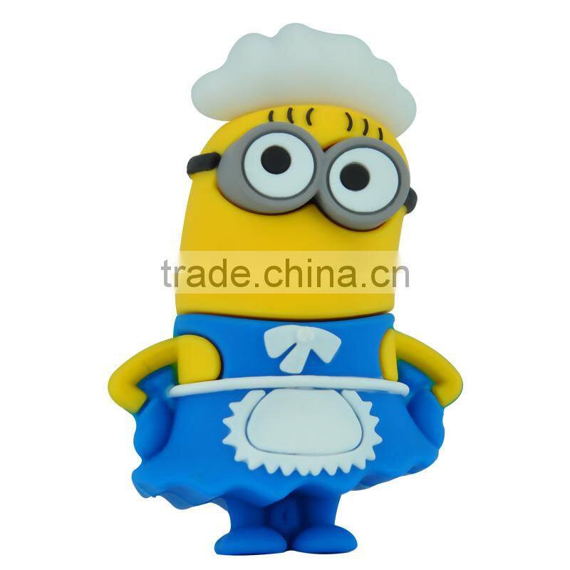 Custom creative Mr Minions Girls like mini usb memory stick