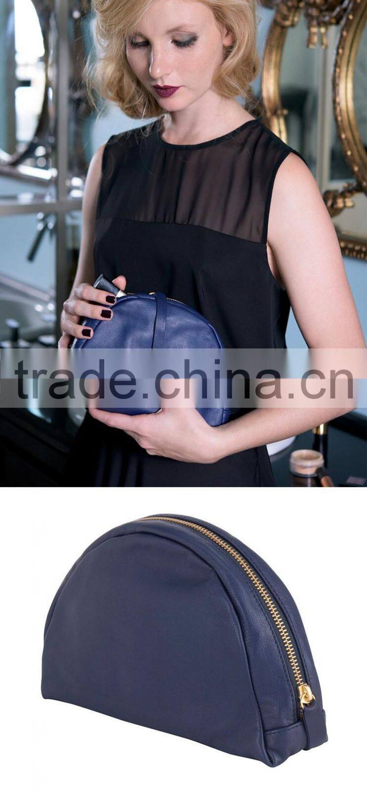 fashion Leather And Suede Fold Over Clutch Bag for dinner elegant leather evening