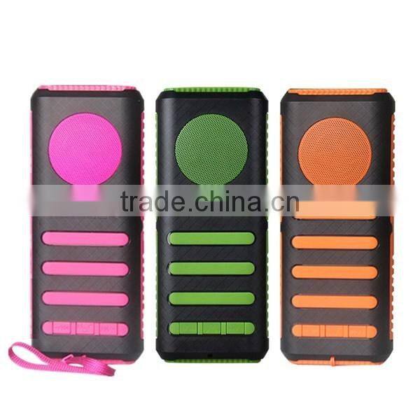 Best selling portable wireless bluetooth music speaker with power bank with LED touch