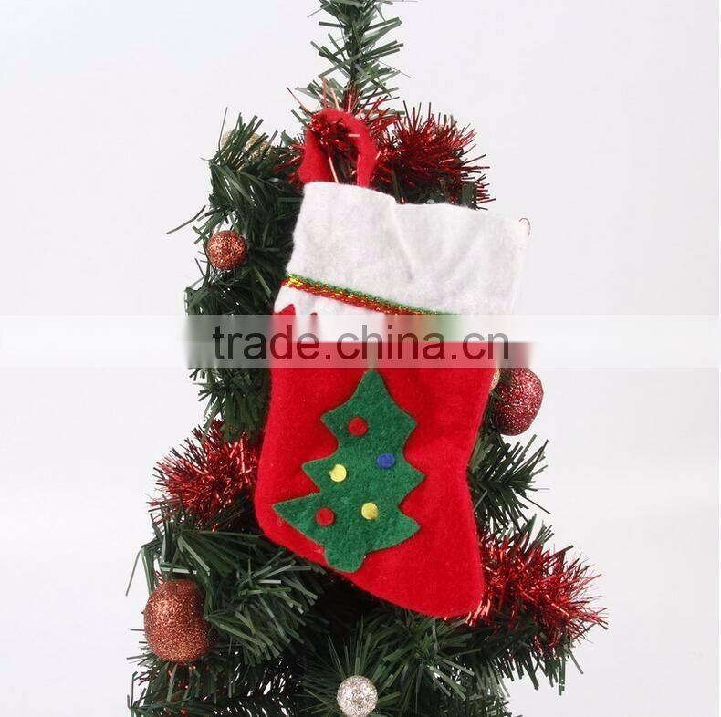 2016 Non-woven Christmas Stocking, Hanging Christmas Ornaments Decoration Supplies