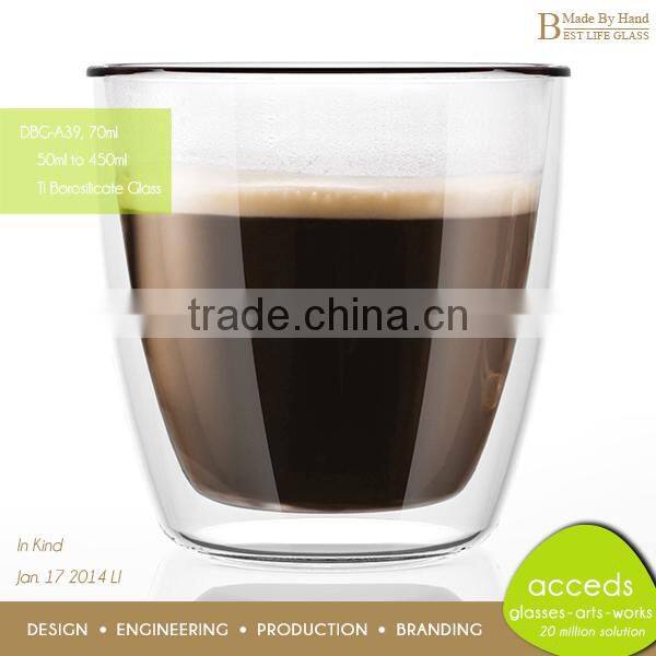 Unique Wholesale Novelty Glass Pyrex Double Wall Arabic Cup