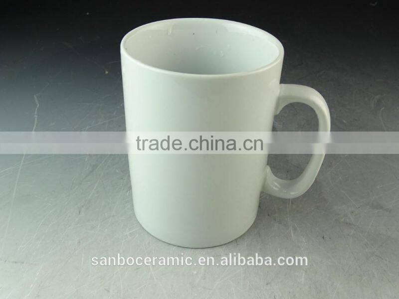 Stock Hot sale Cheap Ceramic white promotional mug for Espresso promotional mug porcelain coffee mug