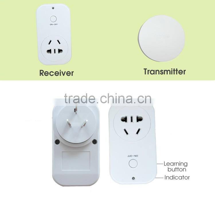 Battery-free Kinetic Energy Wireless Remote control Power Socket