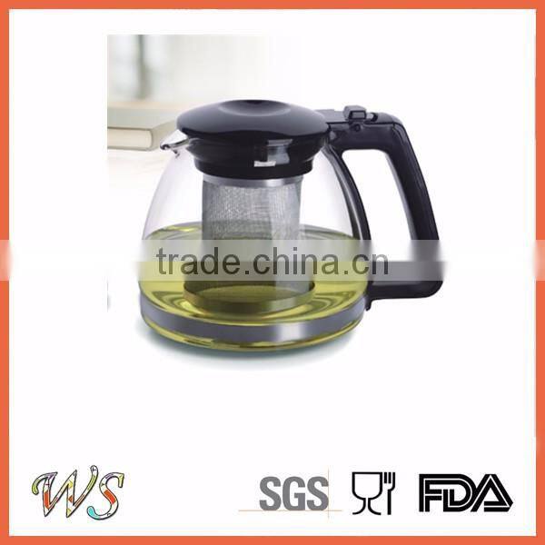Custom handmade borosilicate glass teapot coffee pot heat resistance glass pot