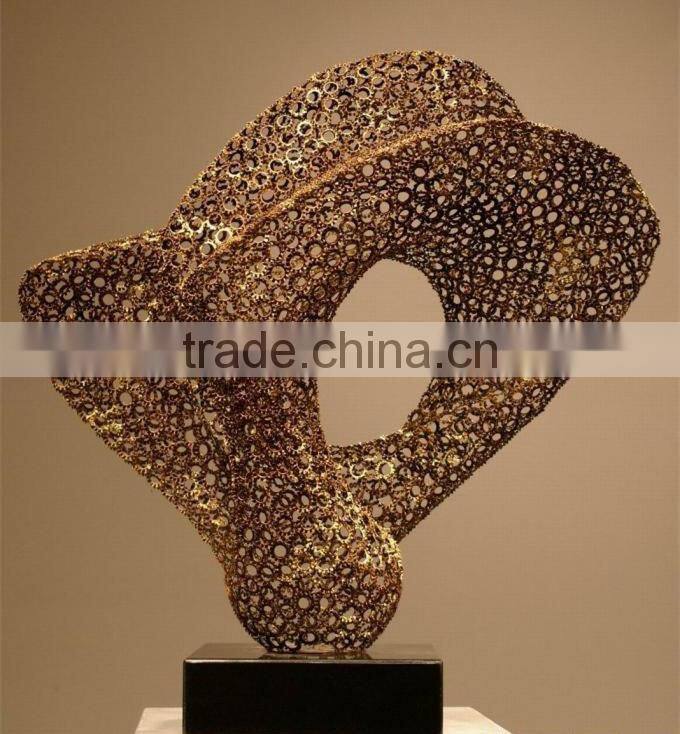 Hand Casting Decoration Stainless Steel Art Sculpture