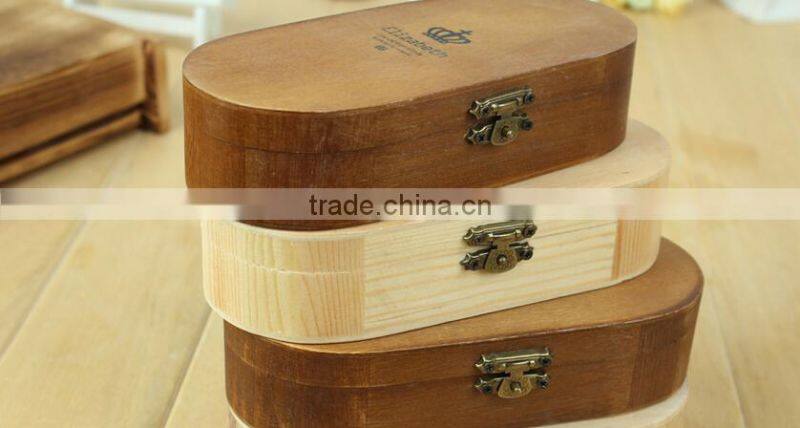 Wood look brown eyeglass case for sunglasses,glasses storage box,handmade box