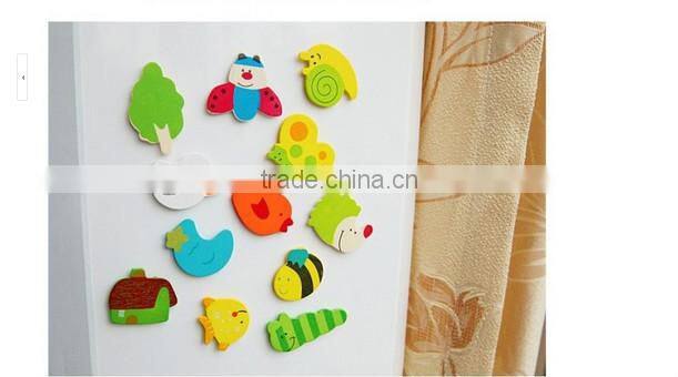 wooden animal fridge magnets