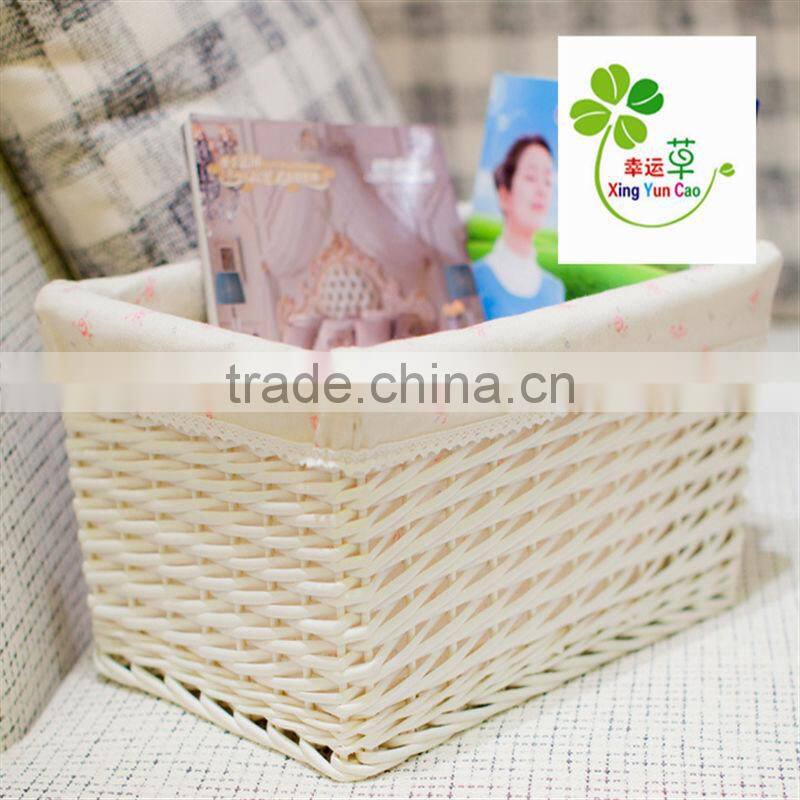table basket for home storage square wicker gift basket high quality