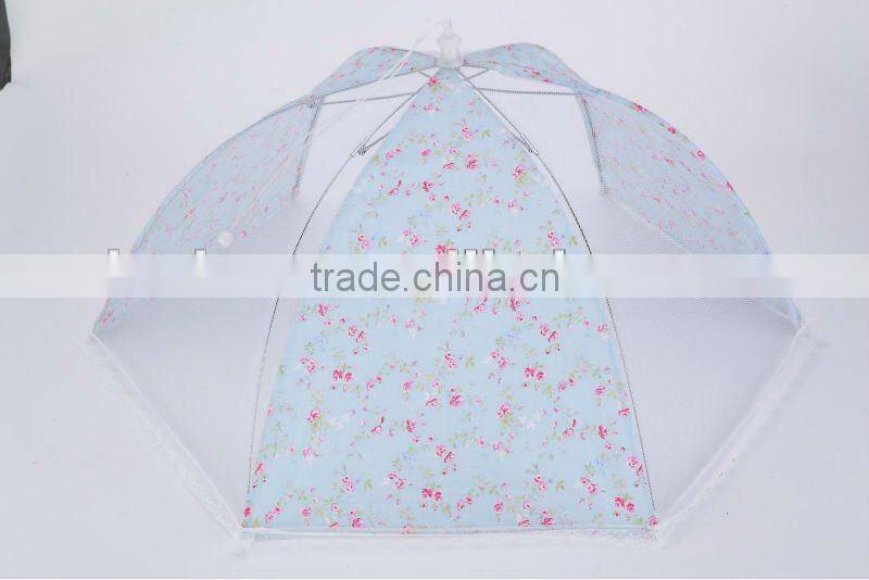 high quality foldable food cover with flower