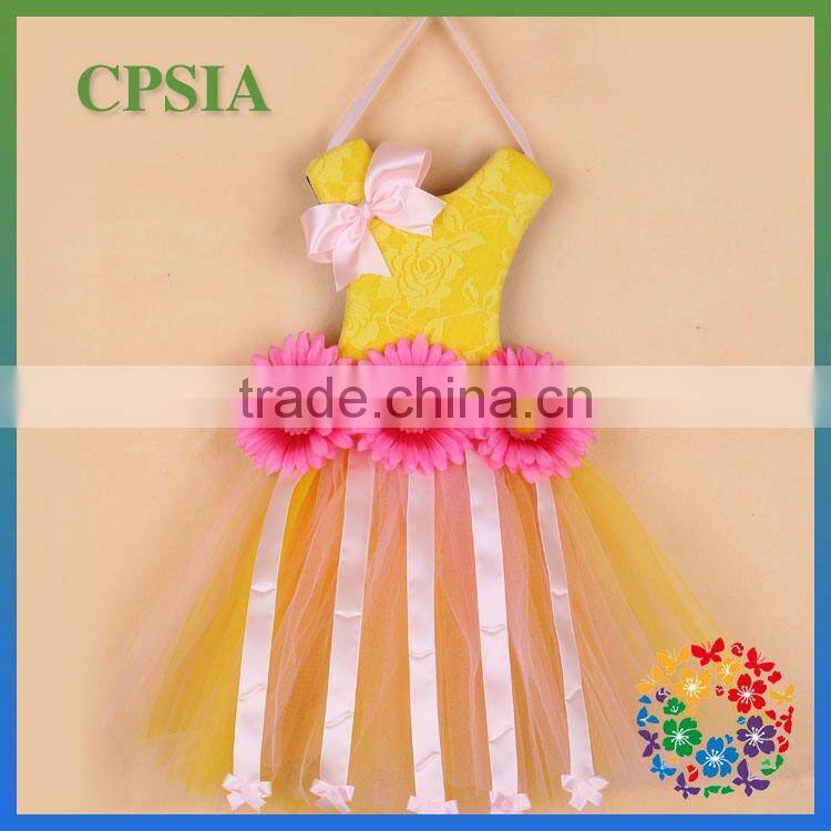 children red &lime tutu bow holders