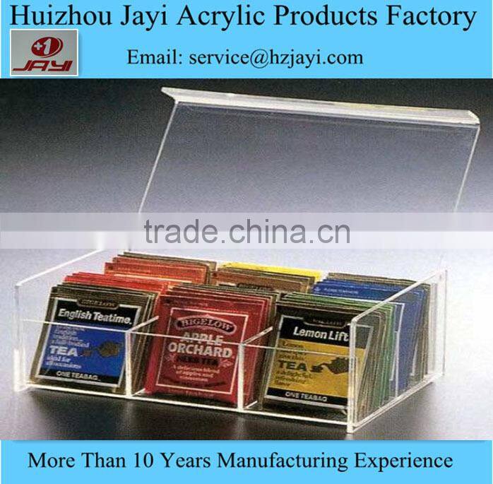 China supplier wholesale acrylic tea bag display rack and tea bag holder
