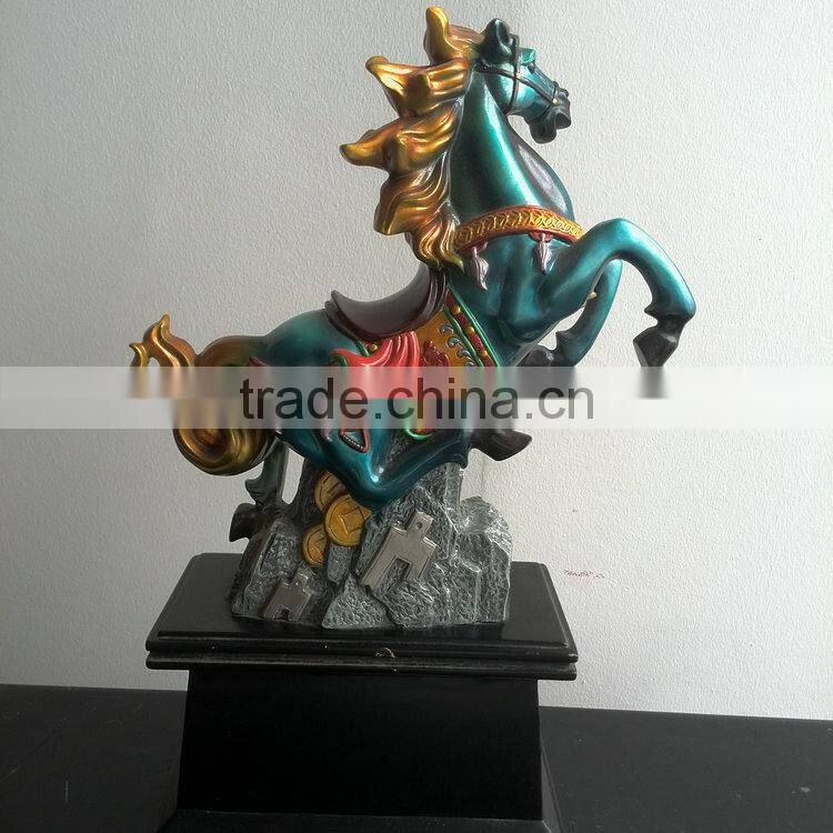 Resin colourful horse decoration
