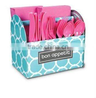 metal garbage bin and brush holder with customized-designs