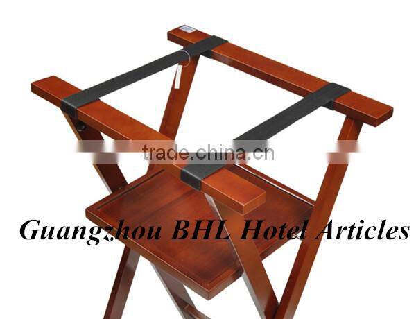 Guangzhou BHL Hotel Articles Wooden folding luggage rack folding suitcase stand suitcase rack stand luggage holder J1B
