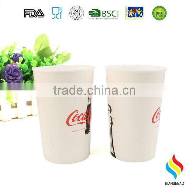 OEM logo food grade PP 12oz plastic cup for season gift