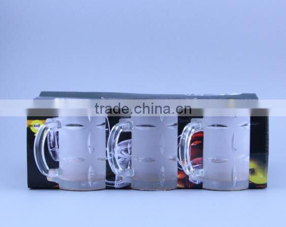 Heat press transfer printing glass beer mug wholesale