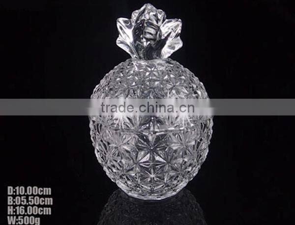 European style glass candy jar