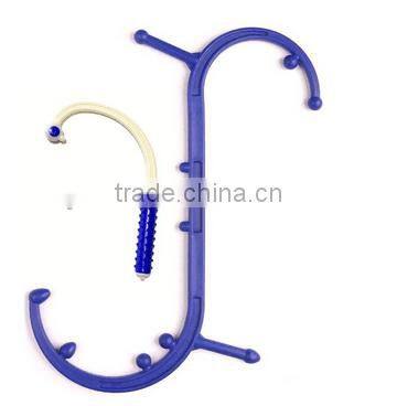 High Quality hand operate back massager plastic head massager portable health massager