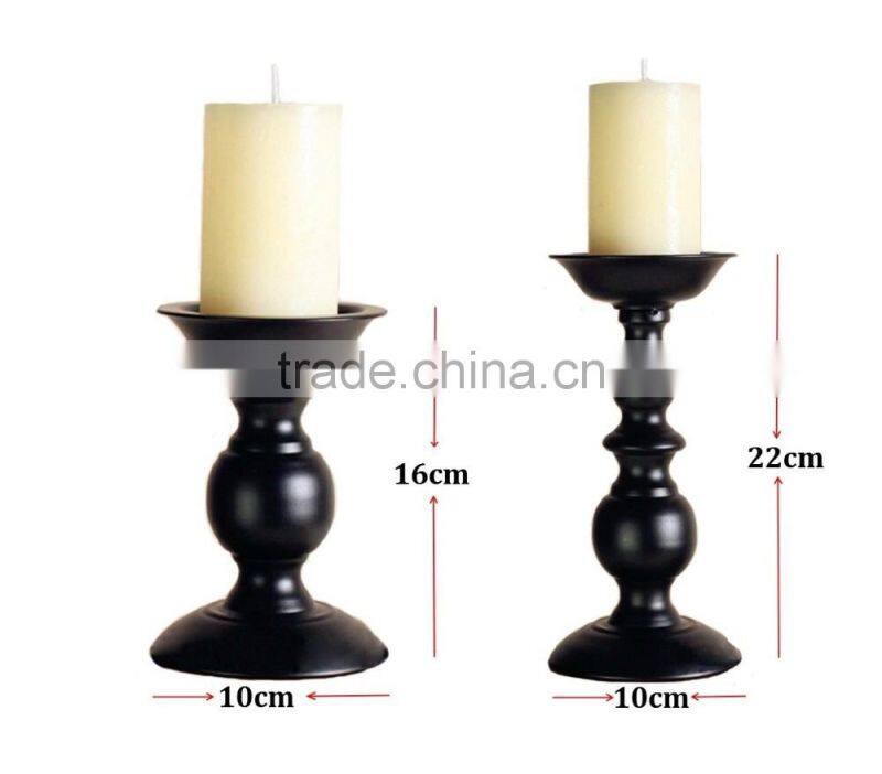 Black Metallic Candle Holder Candlestick