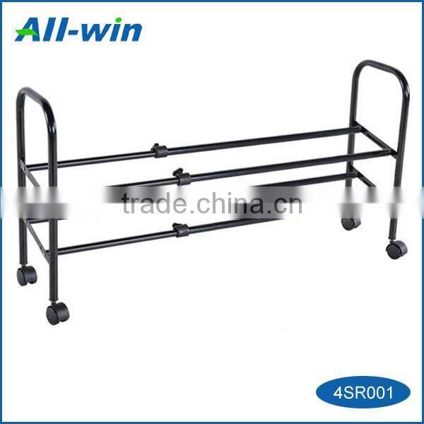 Best-quality two layers of easily-assembled movable home shoe rack