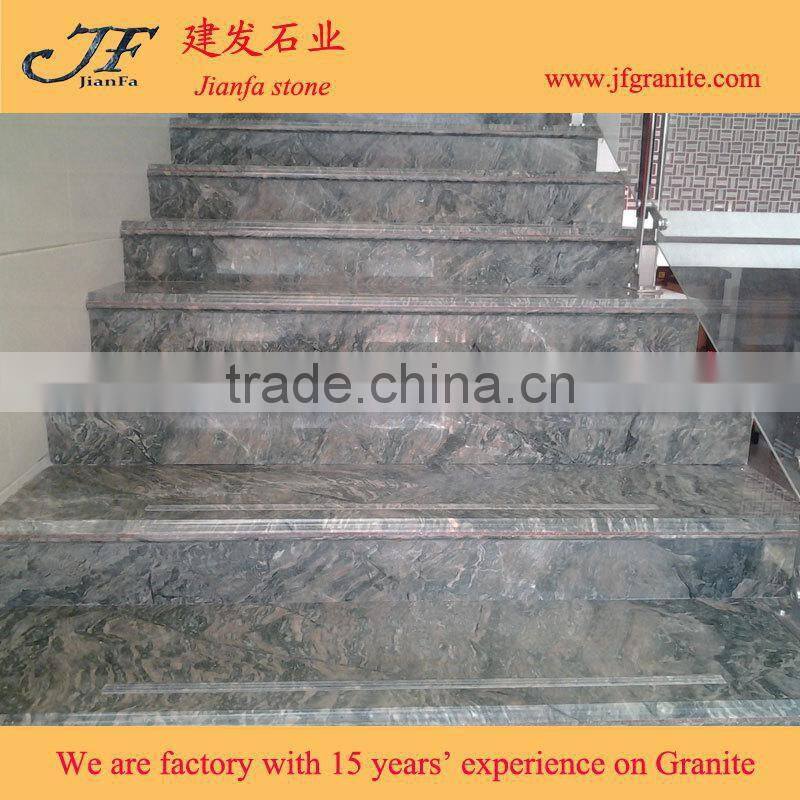 Interior Home Decoration Nine Dragon Wall Granite Stair