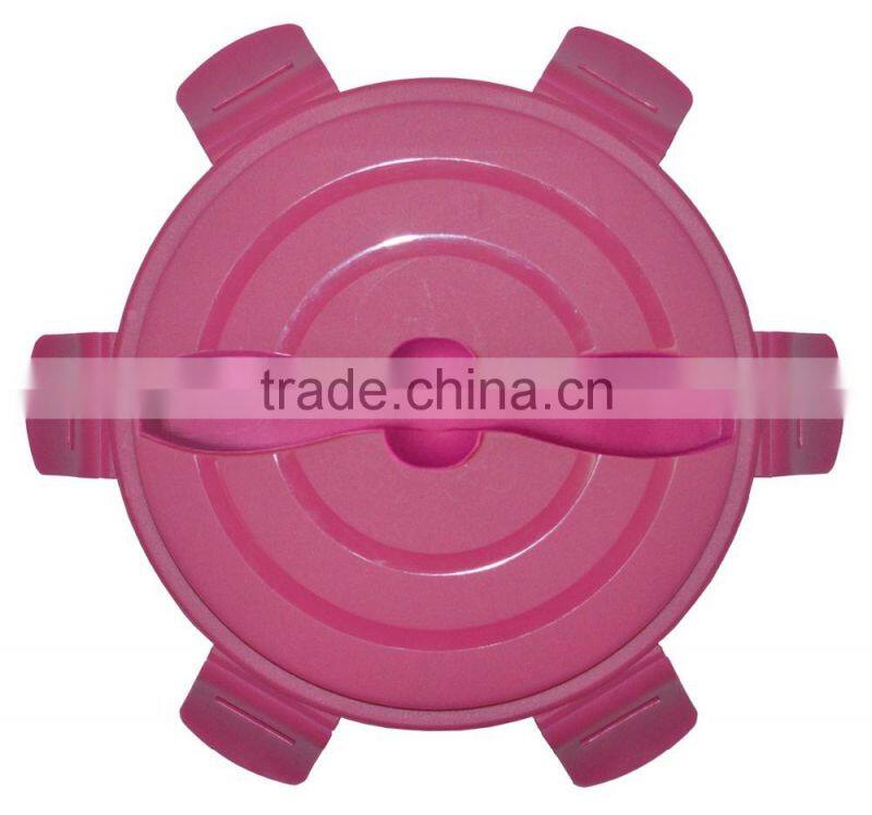 2017 hot style got the patent plastic salad box with silicone ring