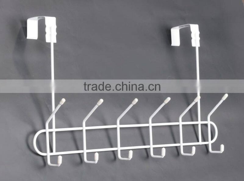 Wall door mounted clothes hanger rack coat hook