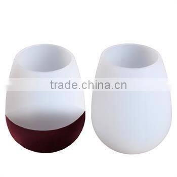 Silicone Wine Glasses Foldable Silicone Beer Cups Stemless Beer Whiskey Cup