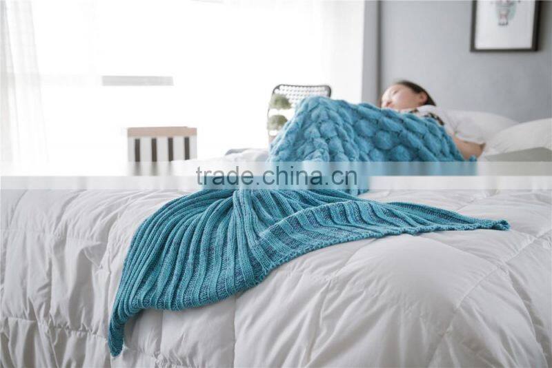 sleeping bags printed fish scale mermaid Tail Blanket