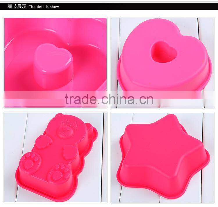 DIY cake mold silicone cute shape cookie mould