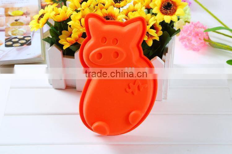Chocolate pig silicone mould,cup cake mould,cup cake decoration