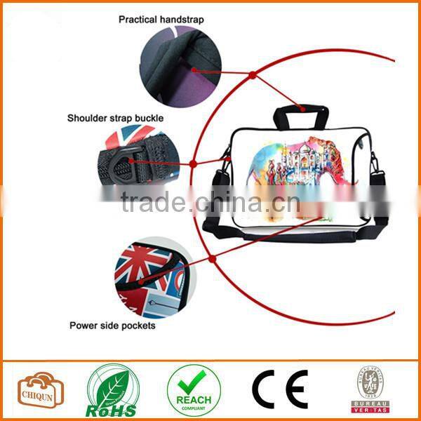 Elephant Neoprene Laptop Shoulder HandBag,TsuiWah(TM)12" 12.1" 12.5"13" 13.3" 13.4" Inch Laptop Notebook Computer Shoulder Bag