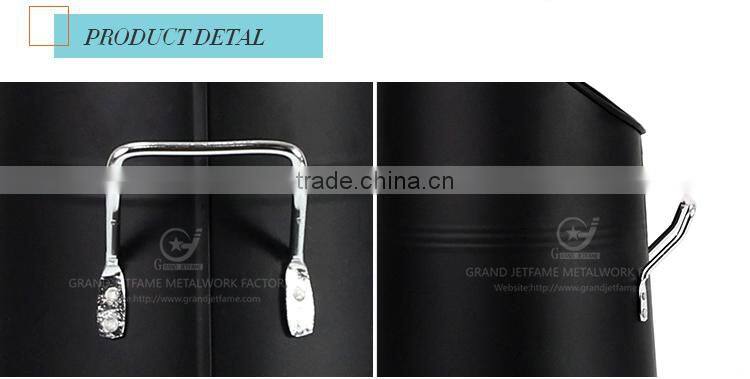 iron powder coating fireplace tool hod coal holder
