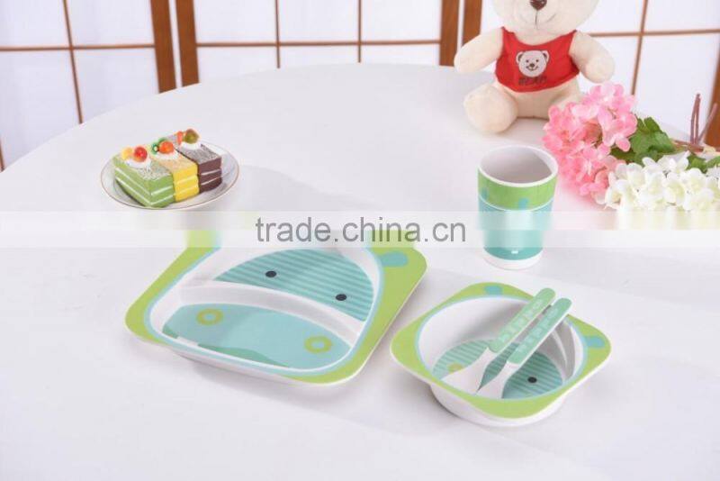 Tableware Sets Bamboo Fiber Eco Friendly Dinnerware Sets For Kids/Baby