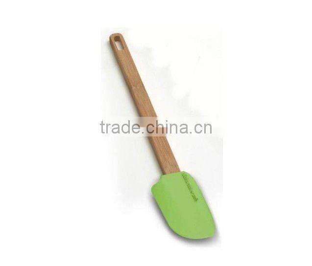 2016 silicone scoop with Bamboo handle