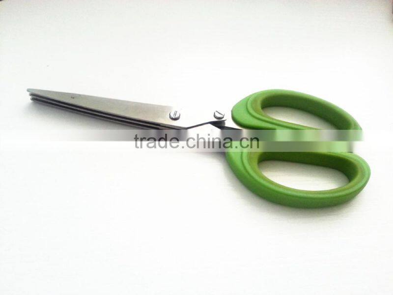 stainless steel three layers of scallions scissor