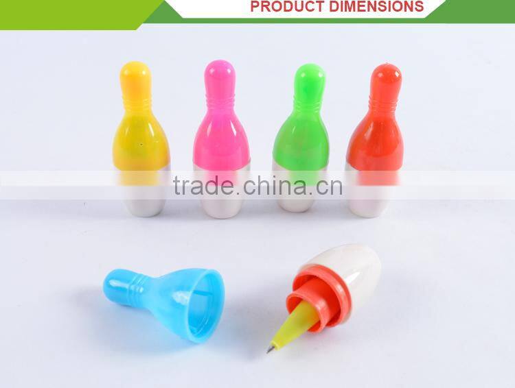 Wholesale kids play bowling shape set mini toy cheap pens bulk