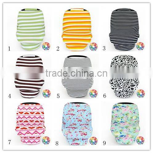 Latest Floral Print Baby Car Seat Canopy Baby Mom Nursing Cover Newborn Kids Funny Car Seat Covers