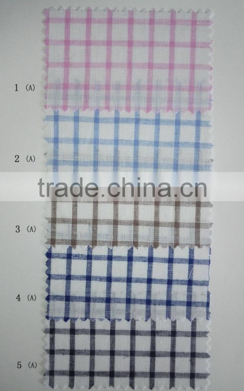 linen cotton yarn dyed plaids check fabric for shirts with ready bulk