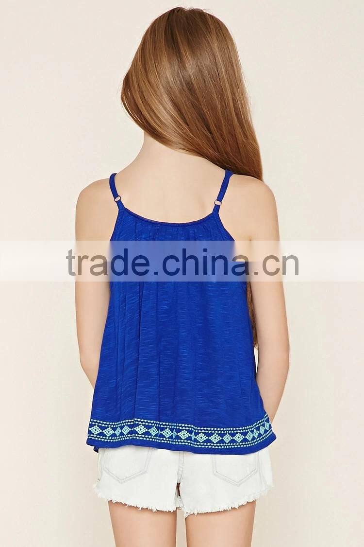 Girls Slub Knit Cami Children Clothing HST8057
