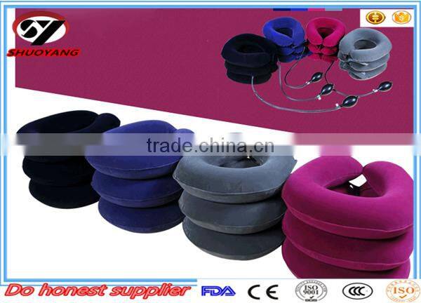 Hot sale neck pain relief pneumatic cervical collar , Cheap Inflatable cervical neck brace