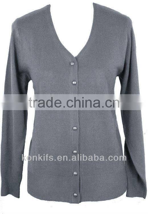 Womens Cardigan V-Neck Sweater