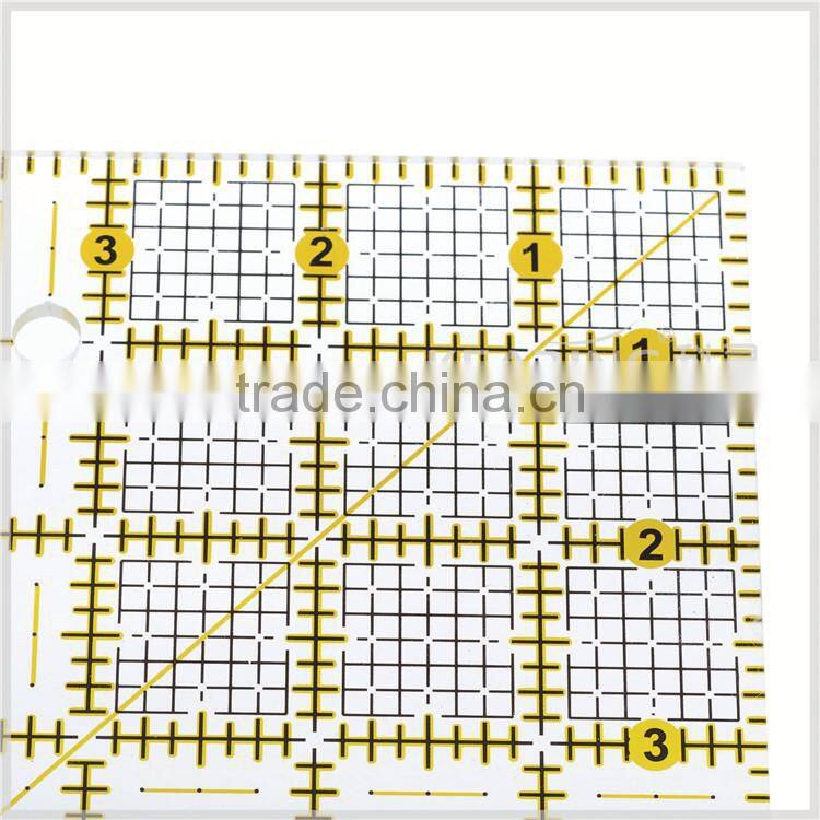 Kearing Chinese Manufacture imperial transparent plastic patchwork acrylic ruler for Sewing HIgh Quality Plastic Rulers# KPR65D