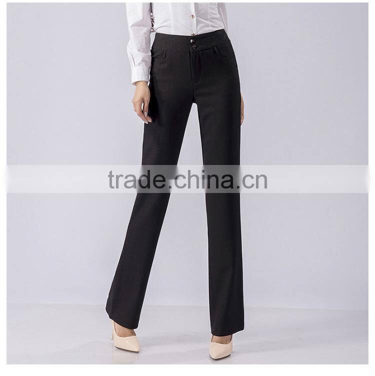 2017 spring and autumn pants waist straight middle-aged thin size casual pants Pendant pants custom made