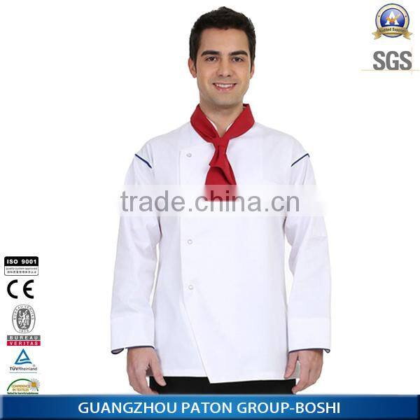 Custom cooker wear 100% polyester or TC chefs uniform