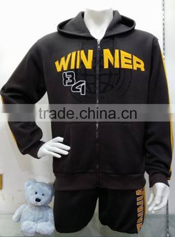 sports suits man sets spun kintted polyester men sportswear set