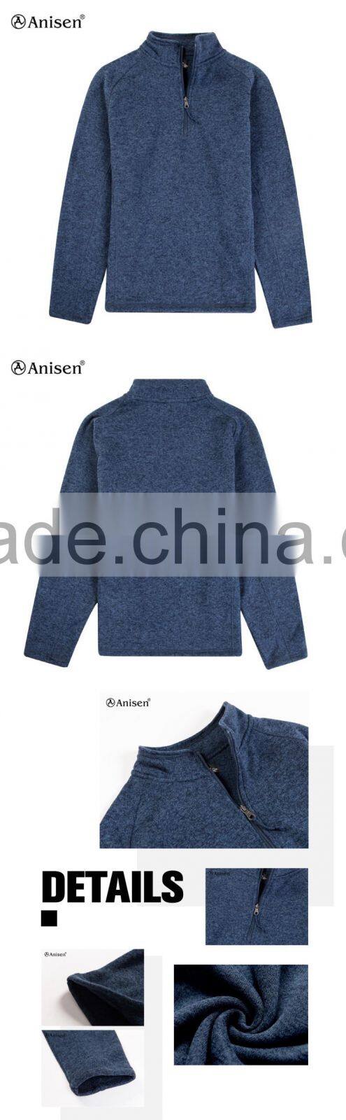 wholesale 100 polyester sweaterfleece men custom jacket