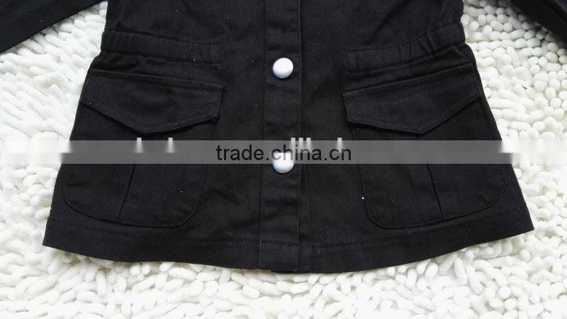 Branded stock lots child 100%cotton casual jacket