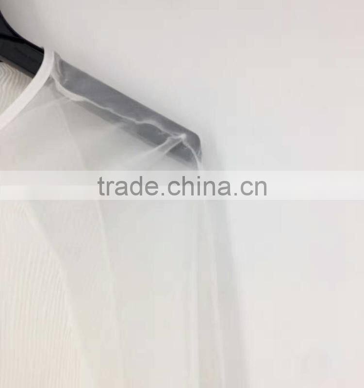 Yiwu stock apparel women pleated transparent sexy chiffon blouse