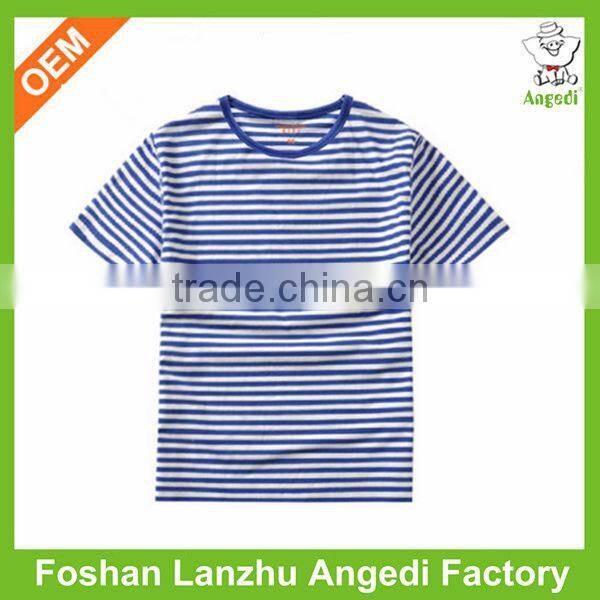 custom design stripe t shirt printing for baby boy